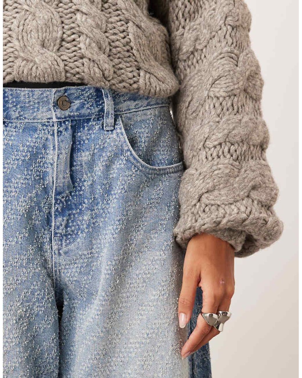 ARRANGE White Tova Barrel Textured Jean