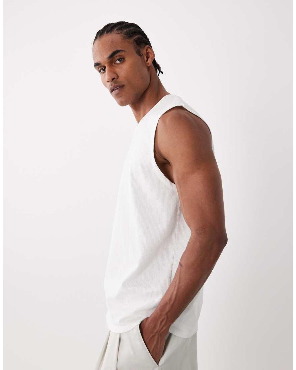 Jack & Jones Natural Knitted Vest for men