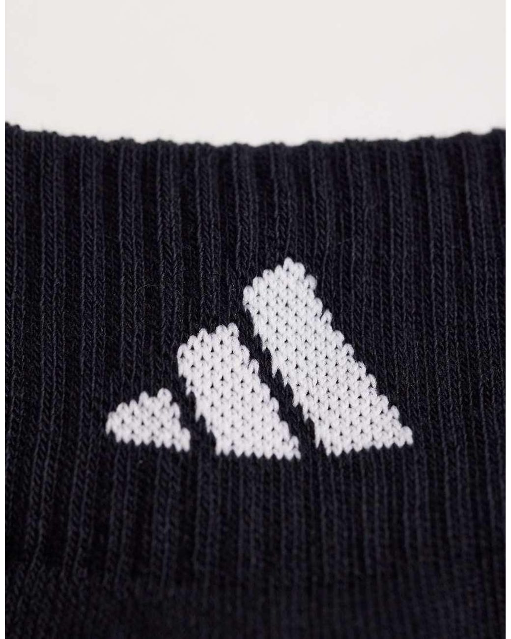 Adidas Originals Blue Adidas Running Essentials 3 Pack Trainer Socks for men