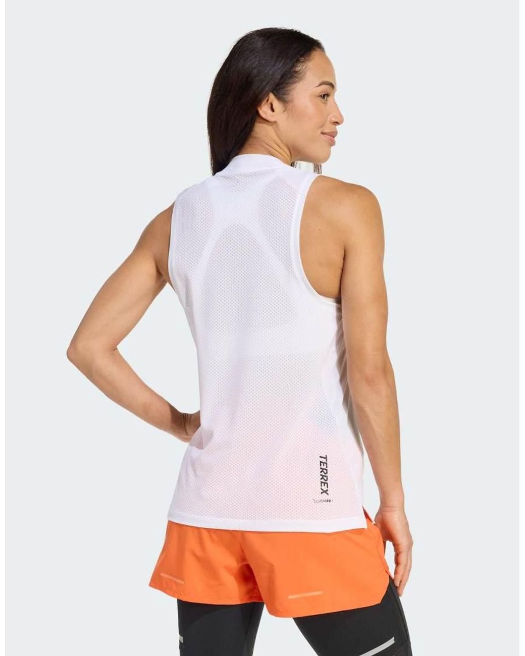 Adidas Originals White Terrex Xperior Climacool+ Tank Top