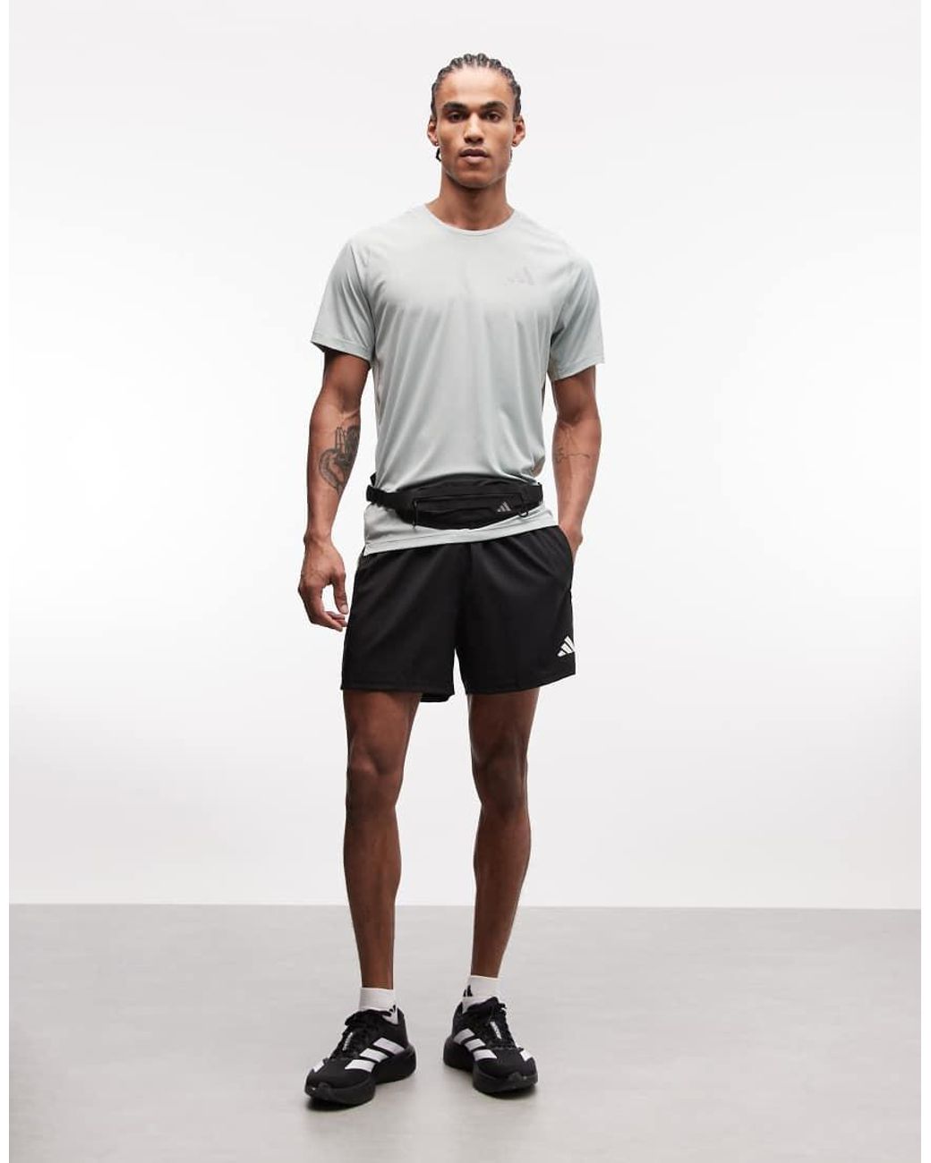 Adidas Originals Gray Adidas Running Adi365 T-Shirt for men
