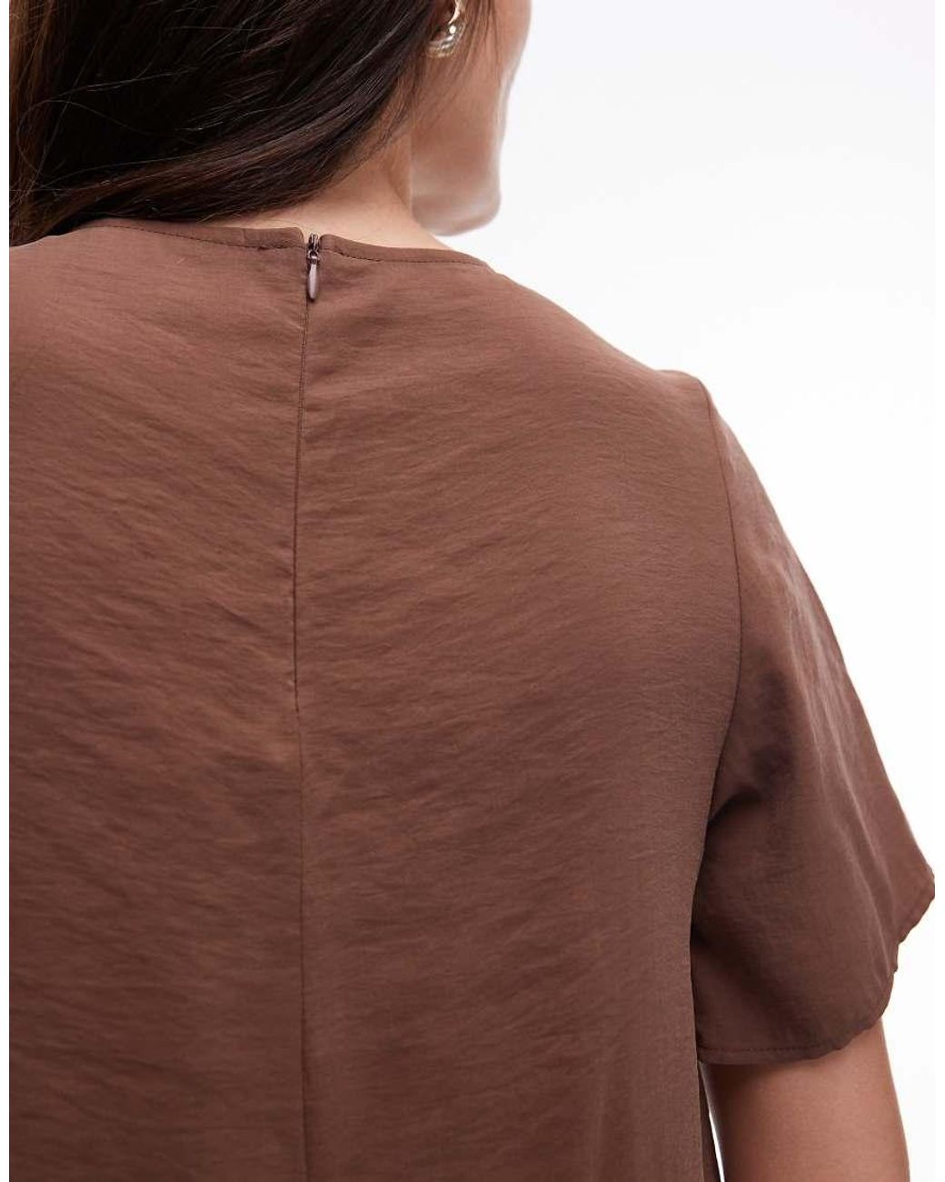 ASOS Brown Modal Trapeze T Shirt Dress