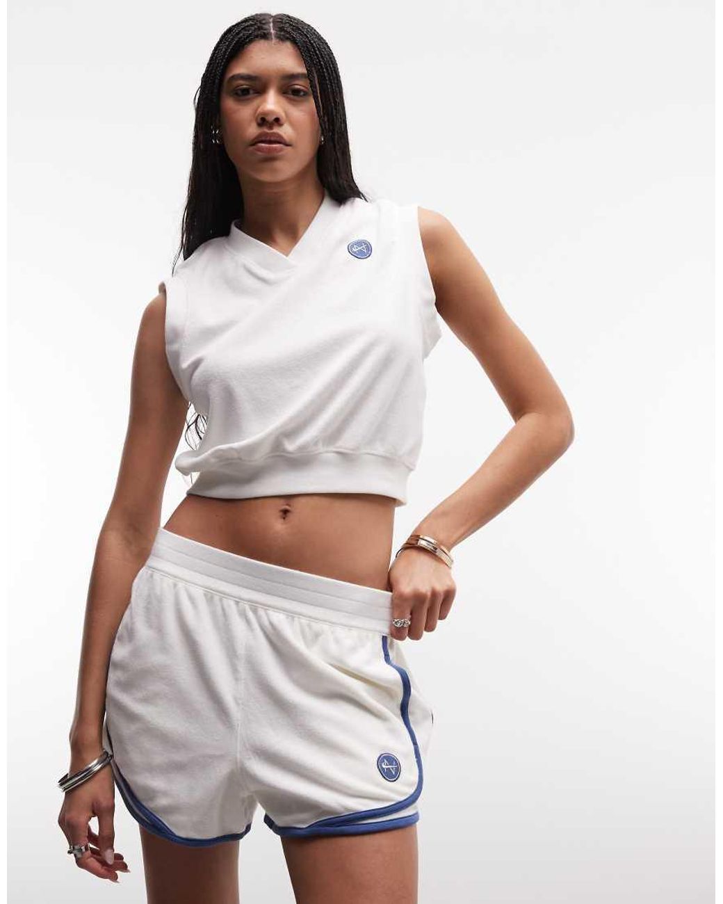 Nike White Chill French Terry Towelling Shorts
