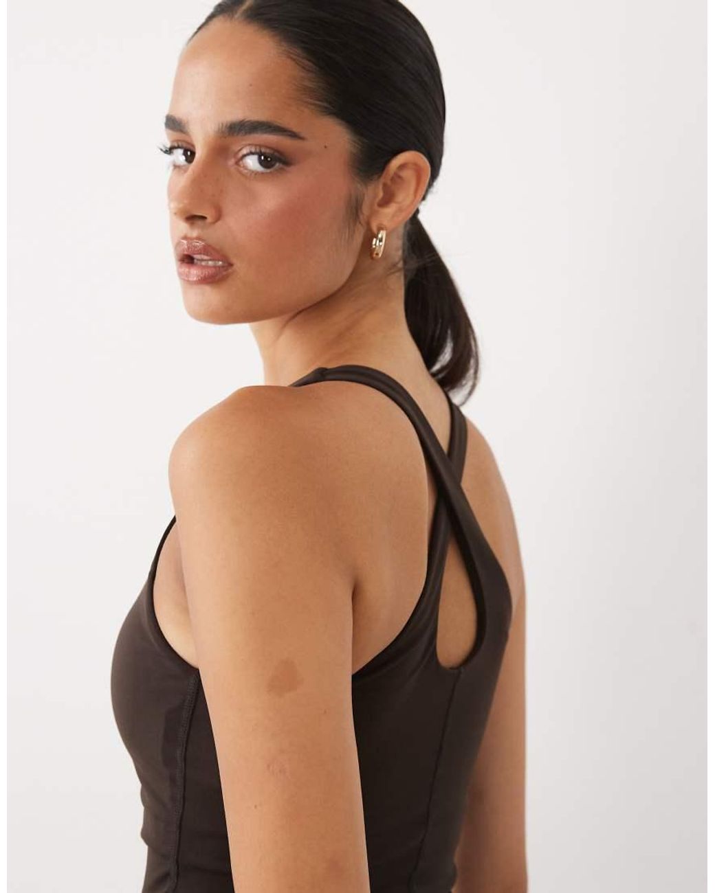Tala Black Skinluxe Cross Back Singlet