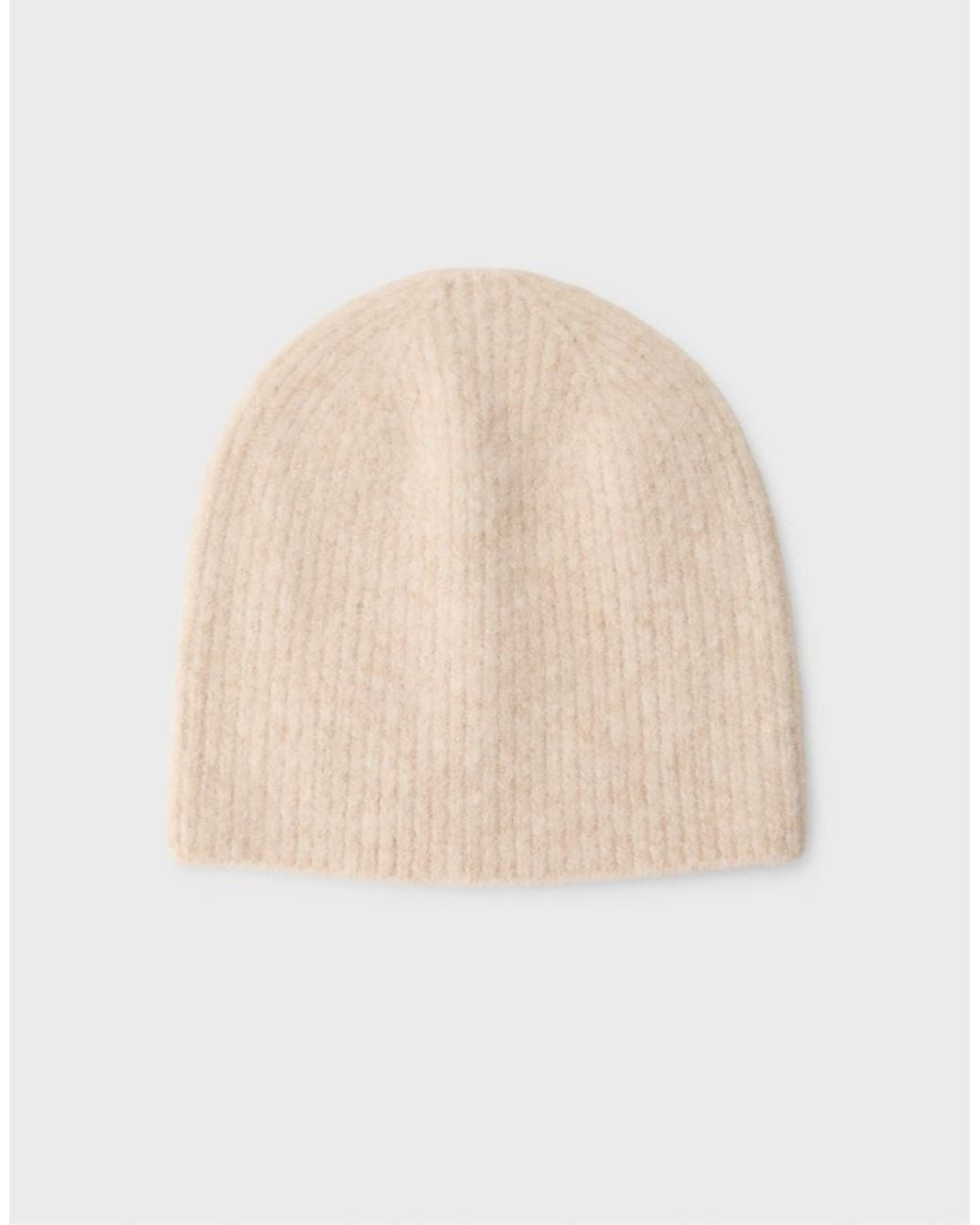 Stradivarius Natural Basic Uncuffed Beanie