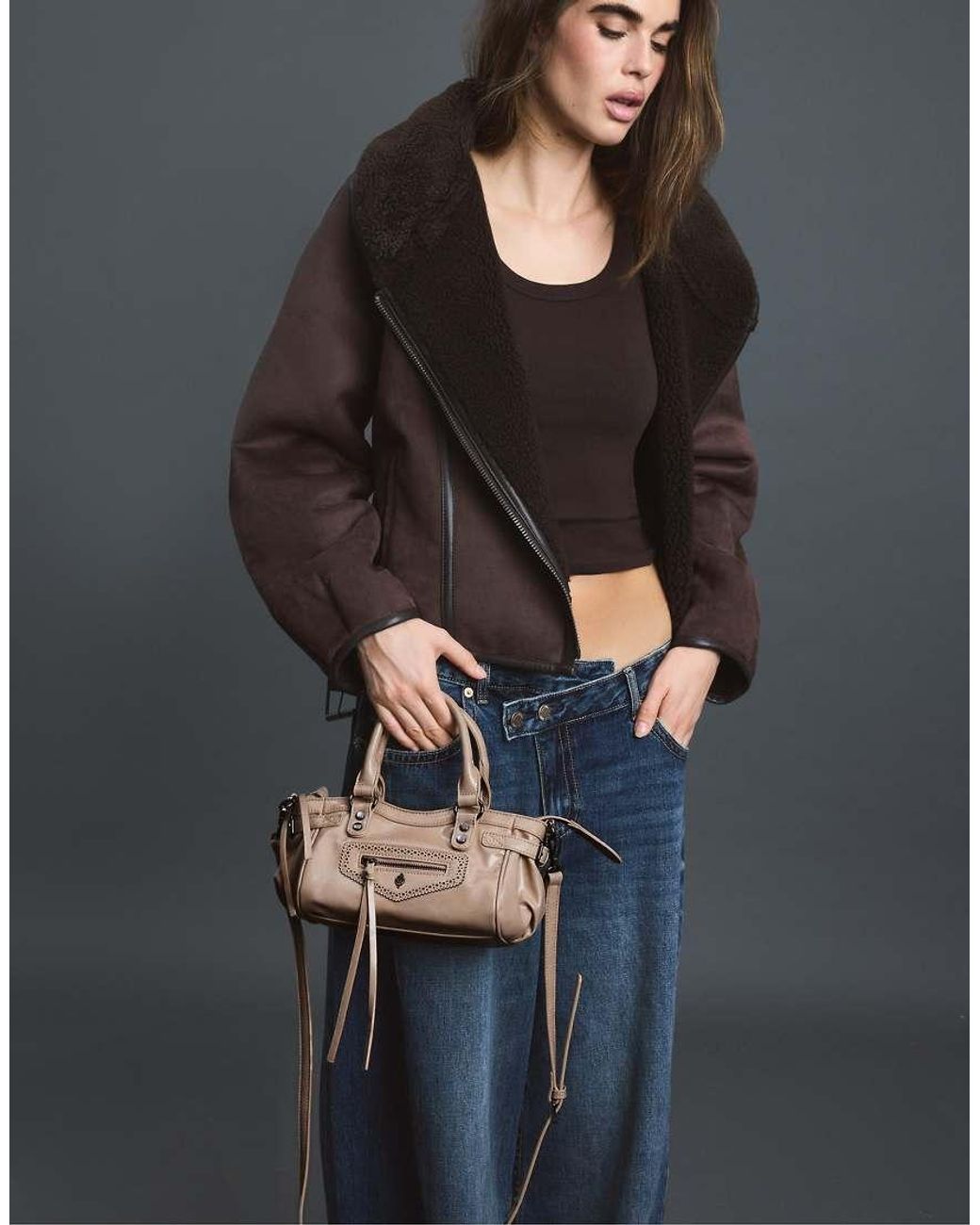 Stradivarius White City Crossbody Bag