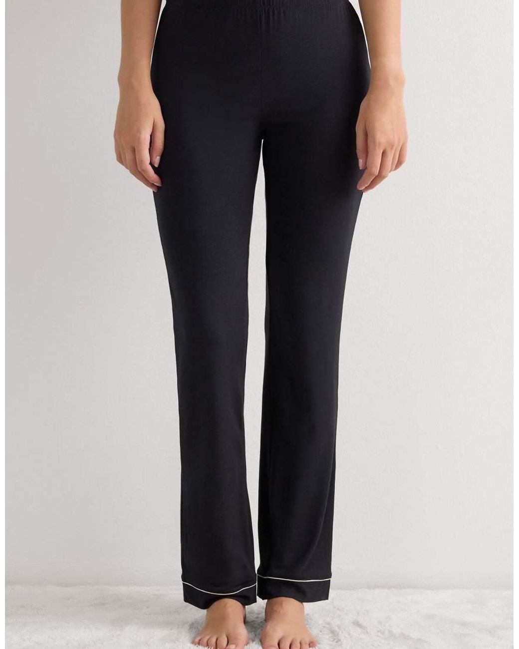 Intimissimi Black Long Micromodal Trousers