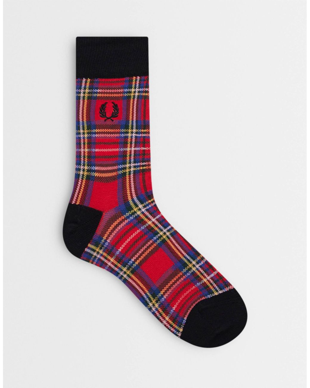 Chaussettes à logo écossaises s Fred Perry pour homme en coloris Red
