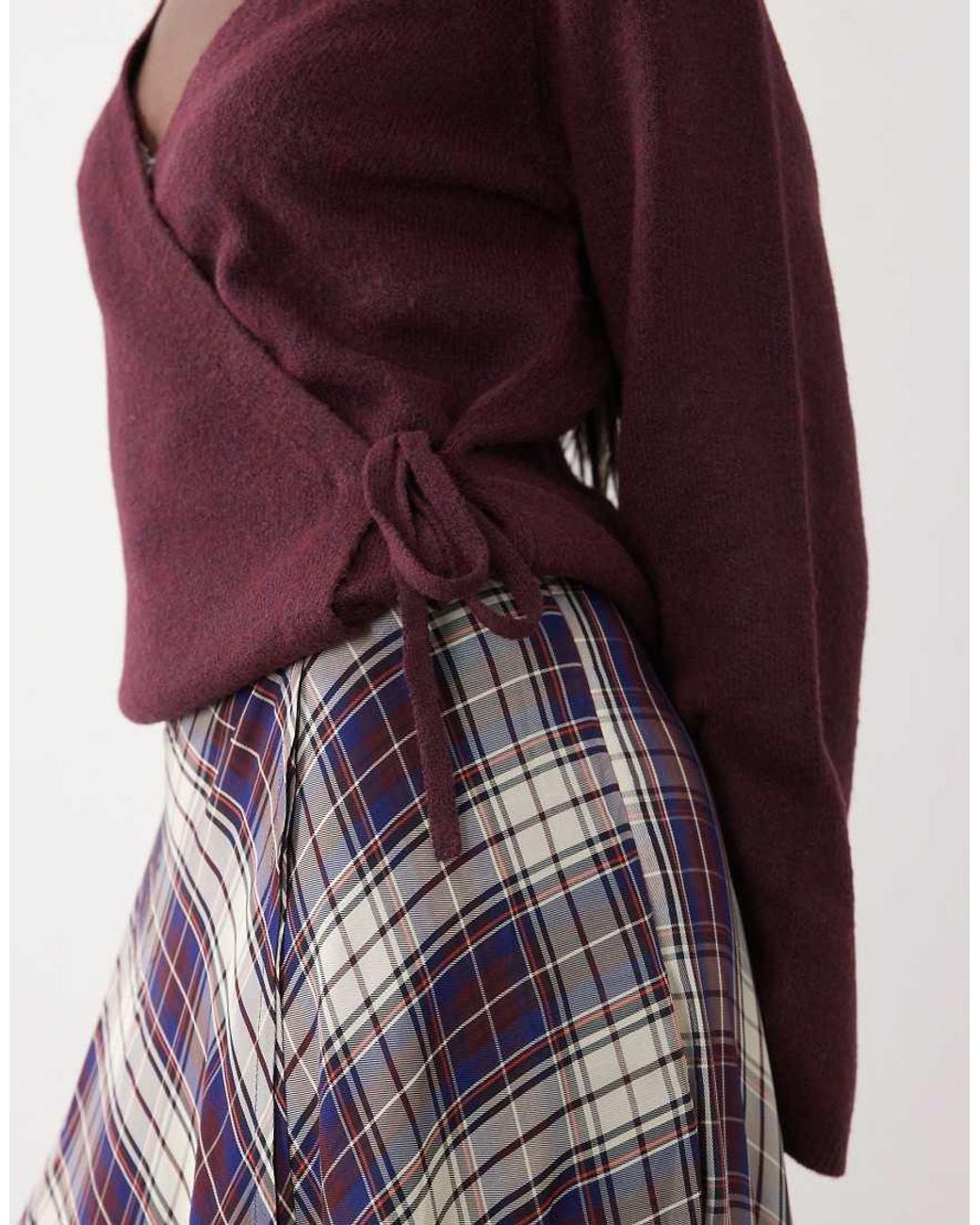 Jdy Red Wrap Knit Cardigan