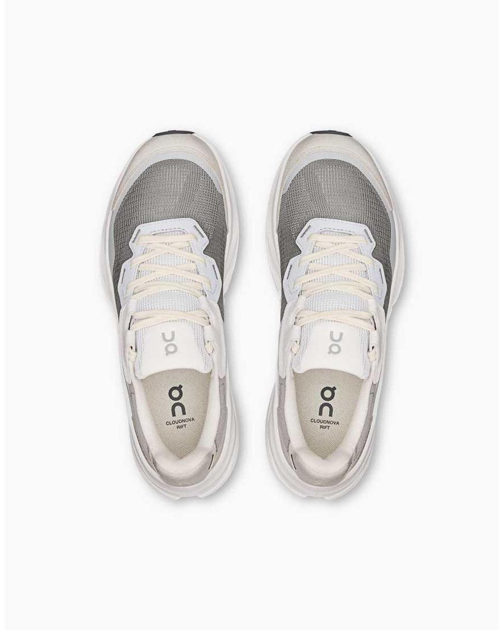 On Shoes White Cloudnova Rift Lifestyle Trainer