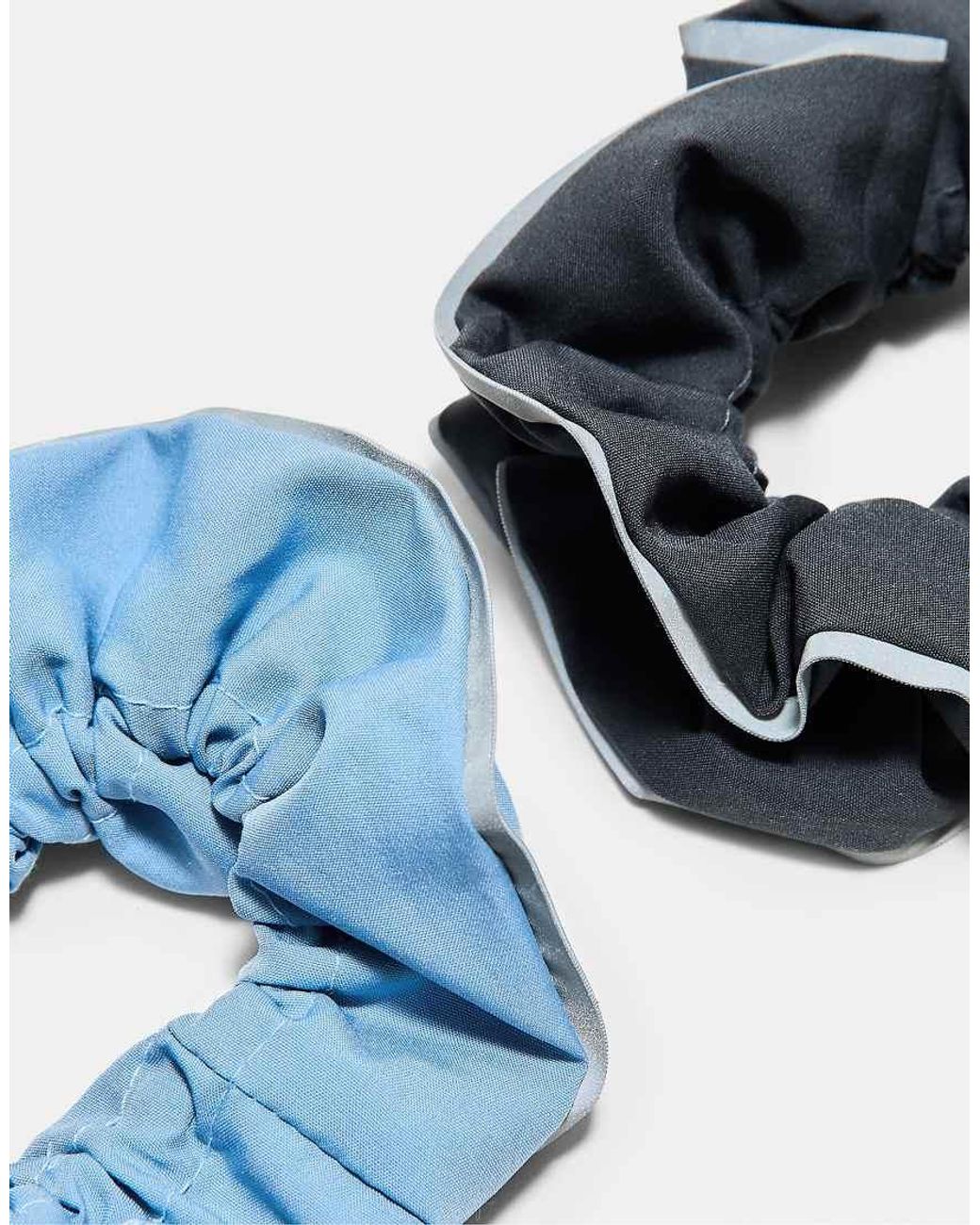 Stradivarius Blue Set Of 2 Sporty Scrunchies