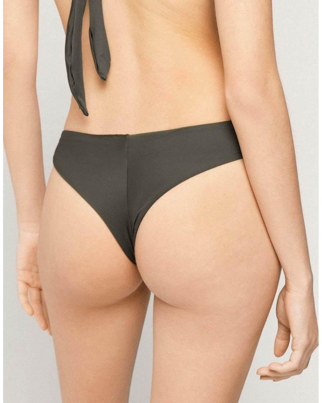 Tezenis Black Brazillian Timeless Look Bikini Bottoms