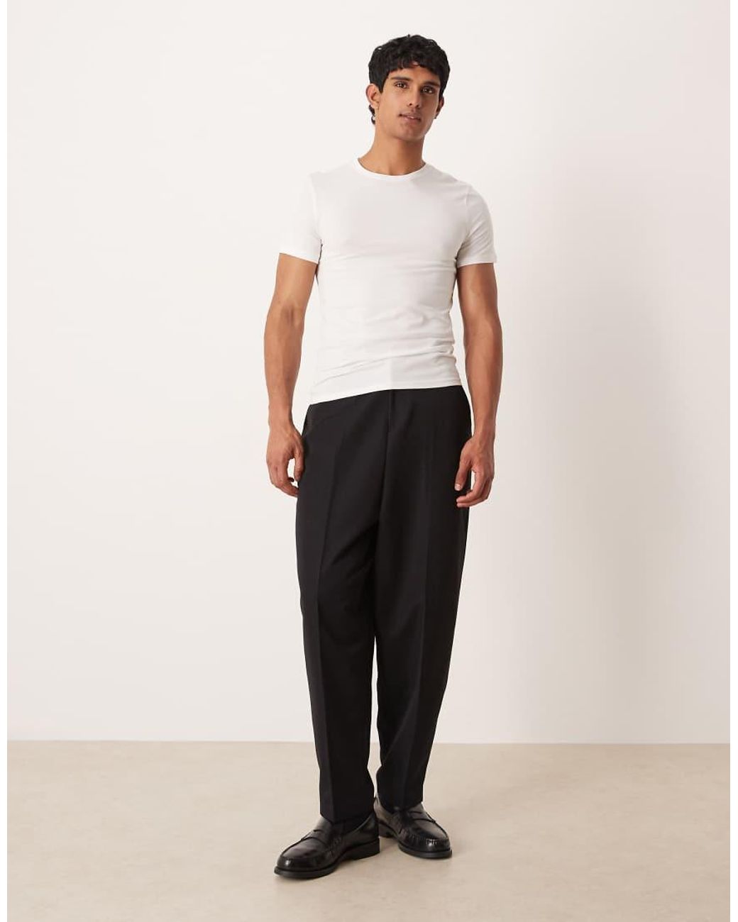 ASOS White Premium Supima® Cotton Slim Fit T-shirt for men