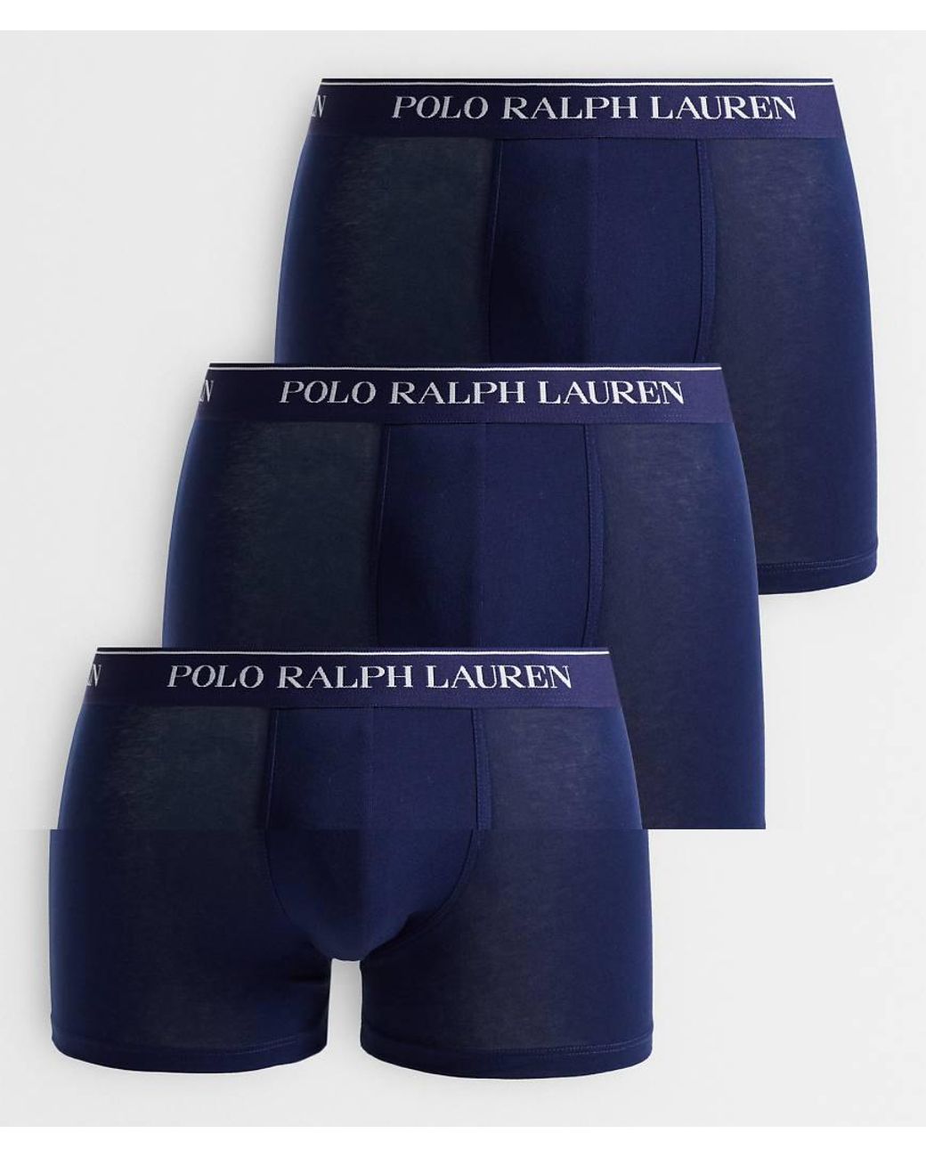 Polo Ralph Lauren Blue Classic 3 Pack Trunks for men