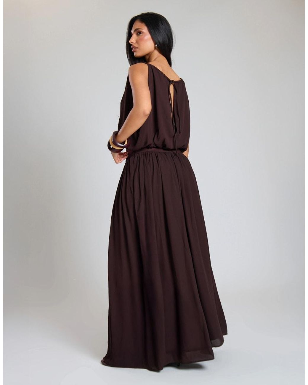 Missy Empire White Woven Ruched Asym Drop Waist Maxi Skirt