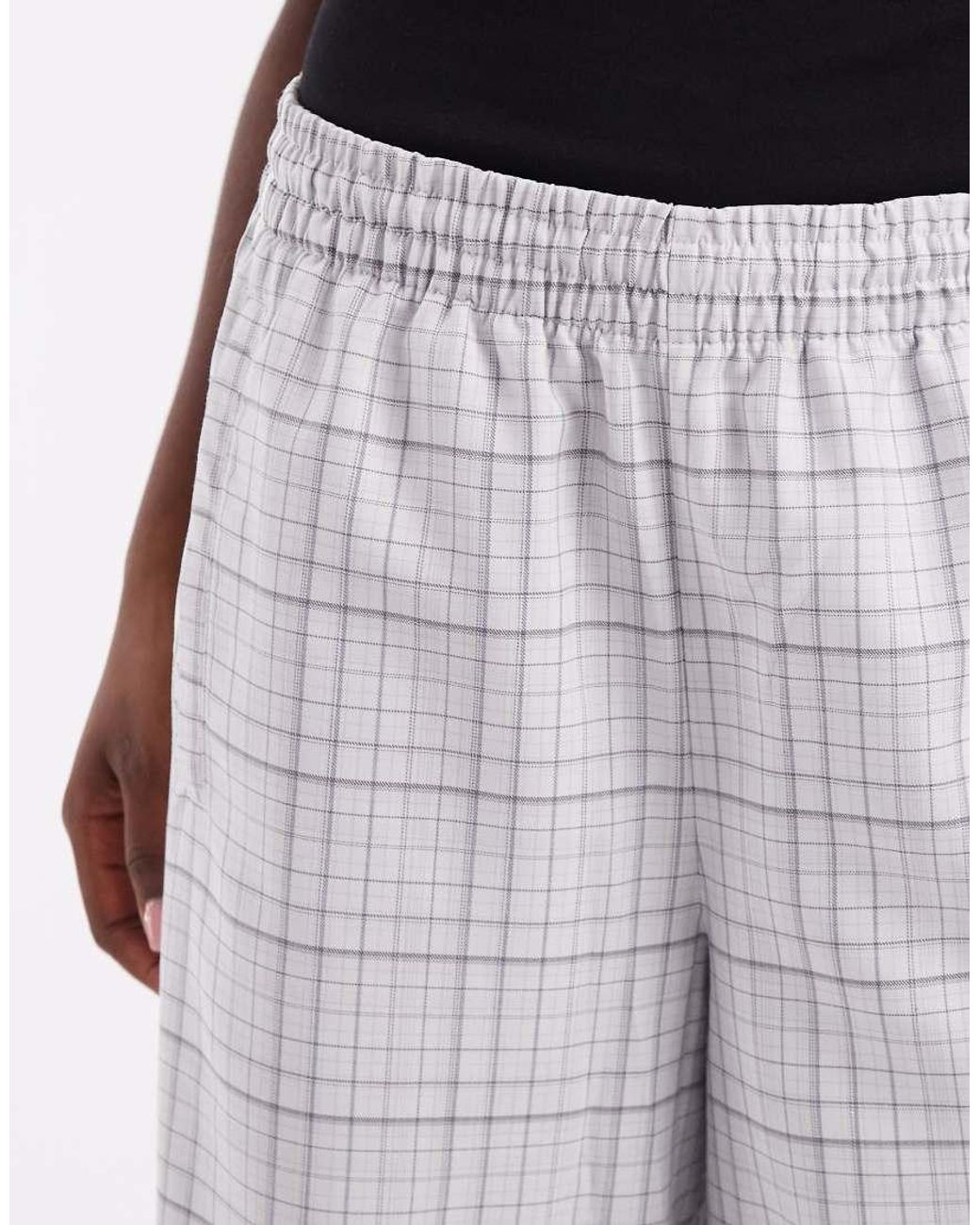 Adidas Originals Gray Check Track Bottoms