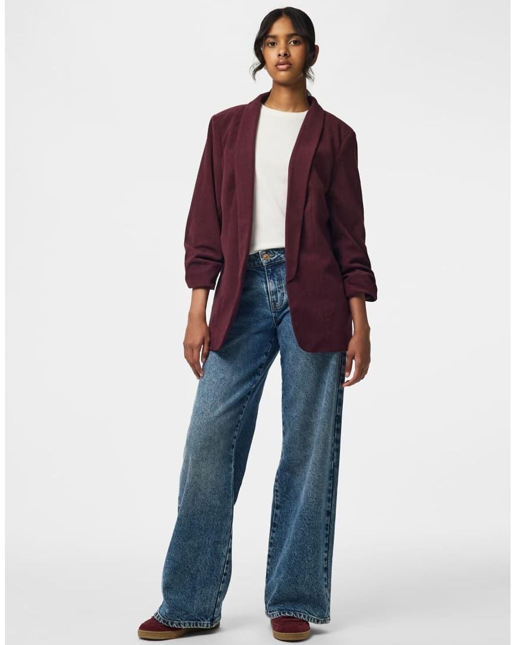 Pieces Purple Blazer