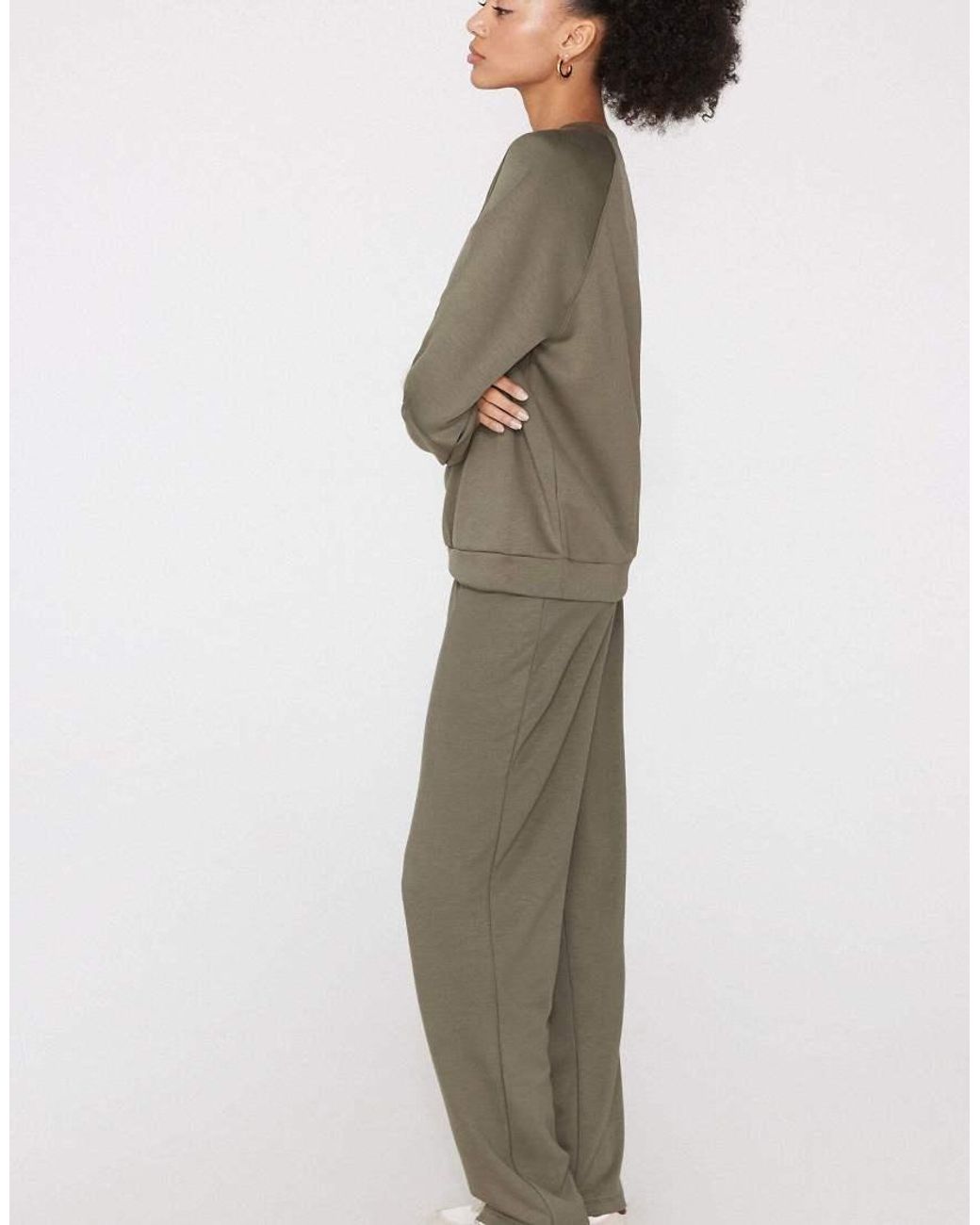 Tezenis Gray Soft Touch Round Neck Sweatshirt