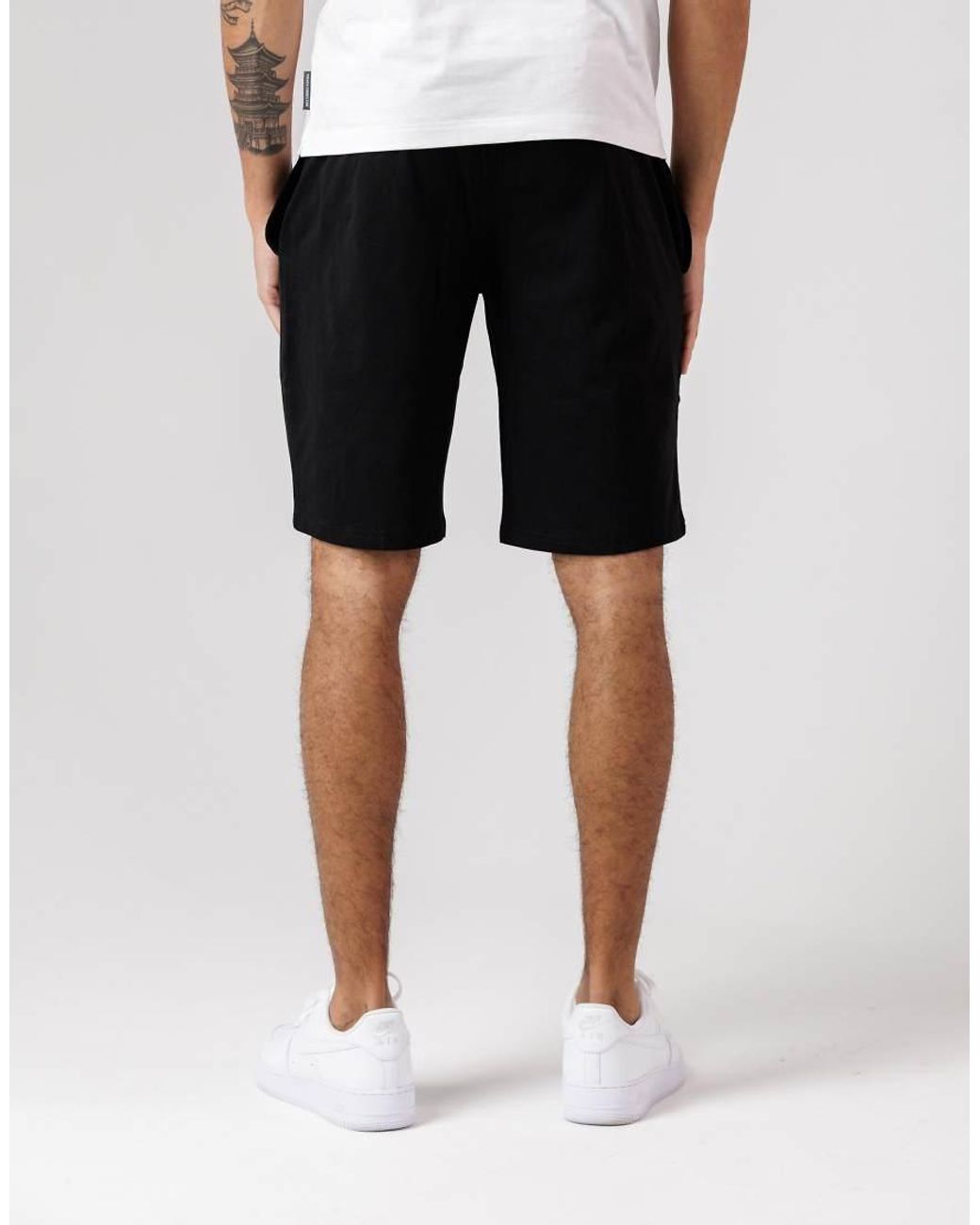 French Connection Black 3 Pack Cotton Blend Jersey Shorts for men