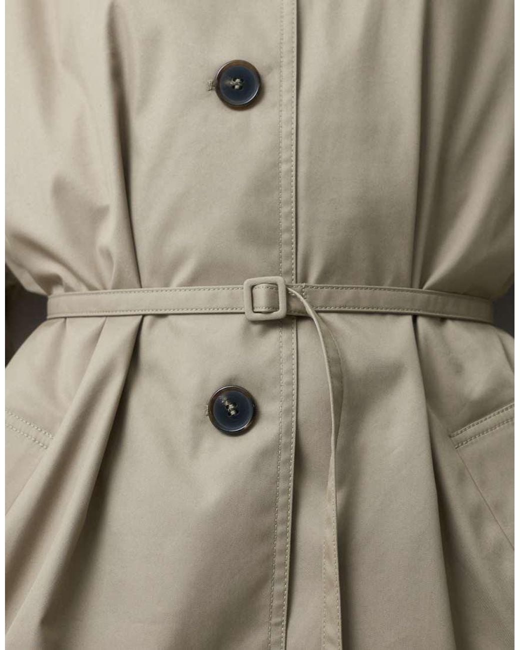 & Other Stories Multicolor Volume Trench Coat With Back Detail