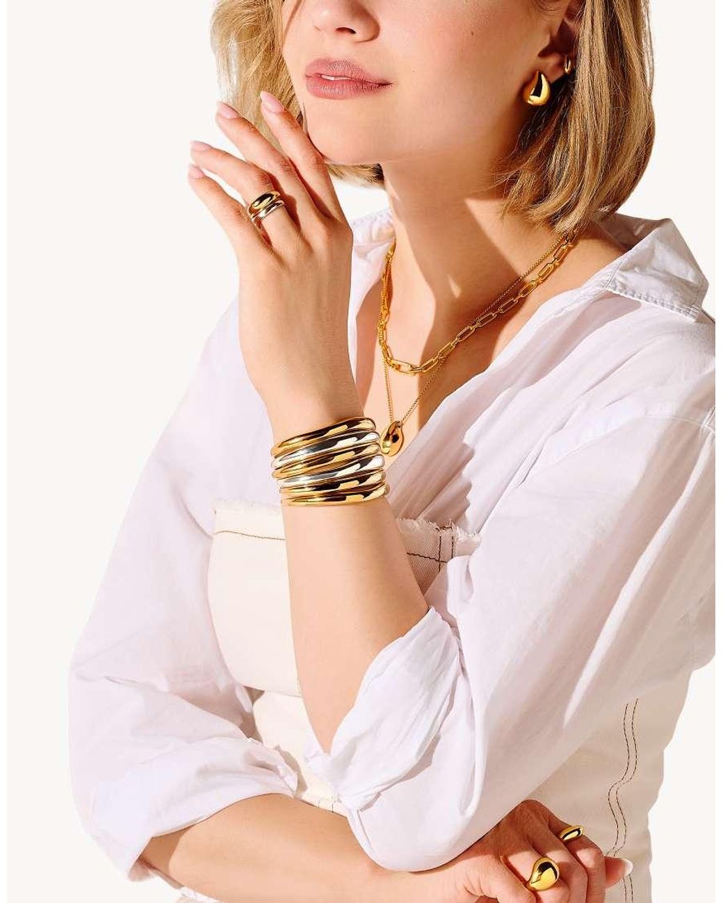 Thomas Sabo Metallic Bangle [Breit]