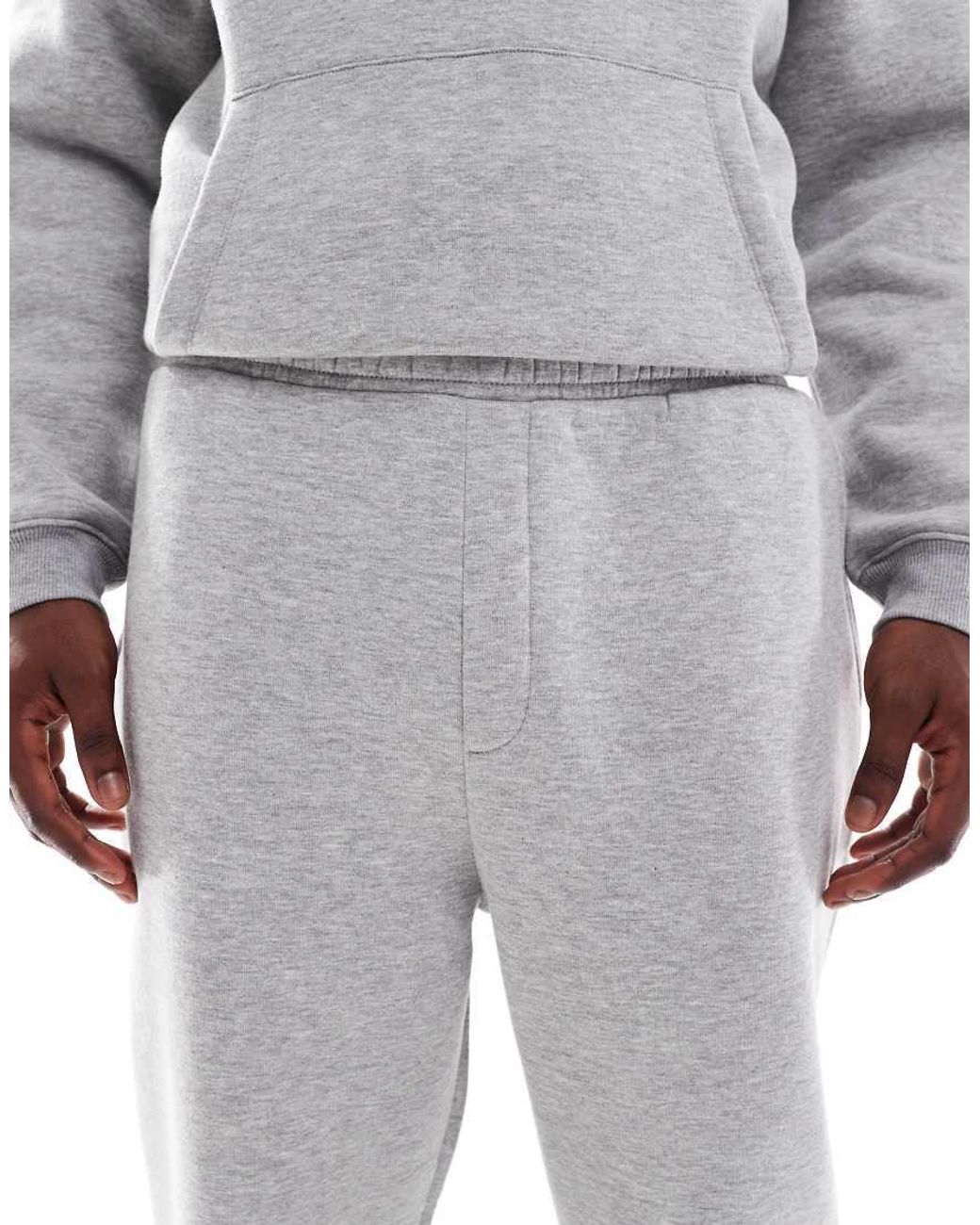 ASOS Gray Tapered jogger With Fixed Hem for men