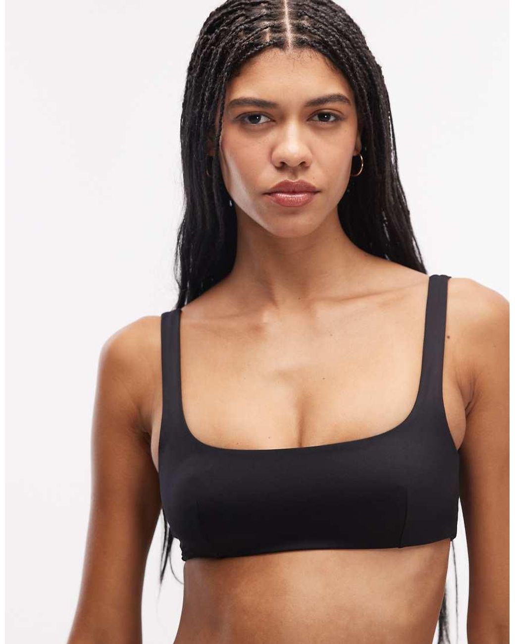 ARKET Black Mix & Match Sqaure Neck Bikini Top