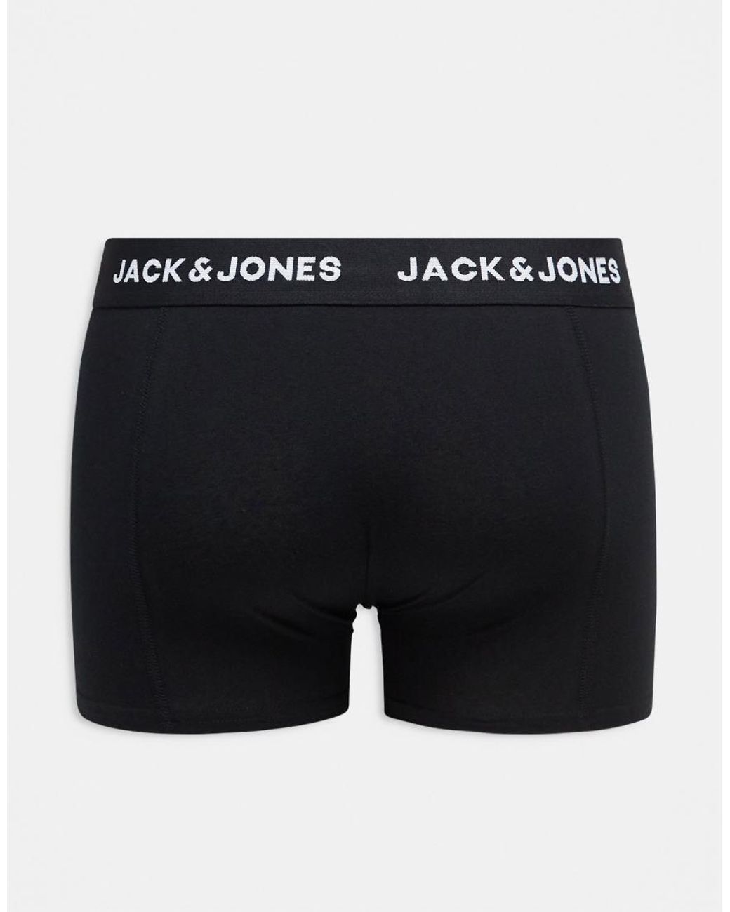 Jack & Jones Black 5 Pack Trunks for men