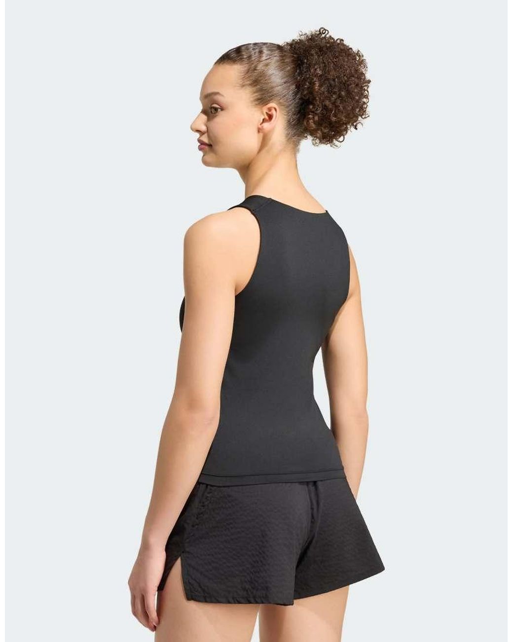 Adidas Originals Black Adi365 Running Tank With Added Support