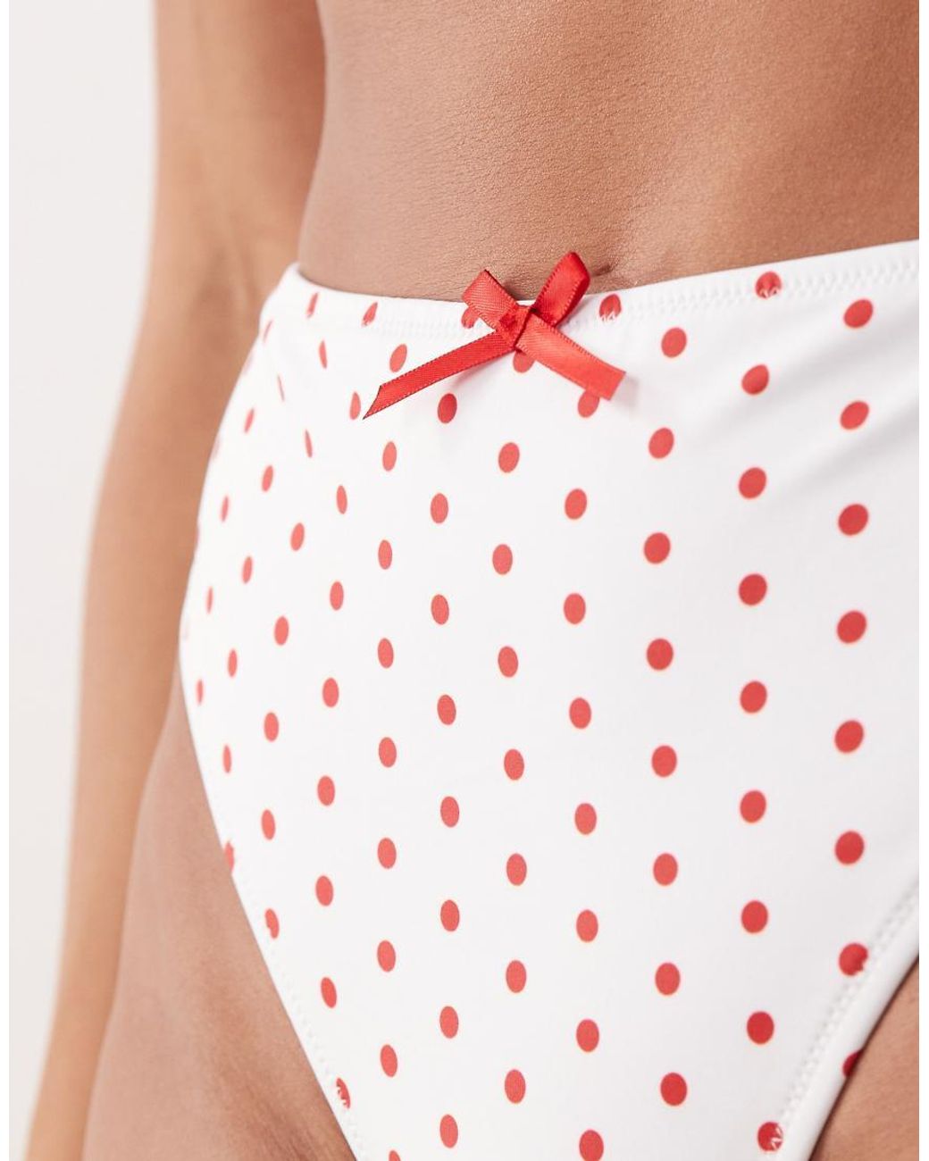 Peek & Beau White High Waist Bikini Bottom