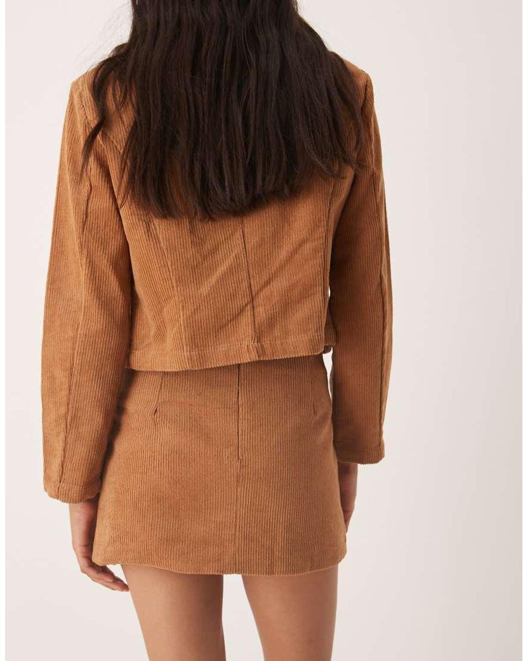 Glamorous Natural Low Rise Mini Skirt
