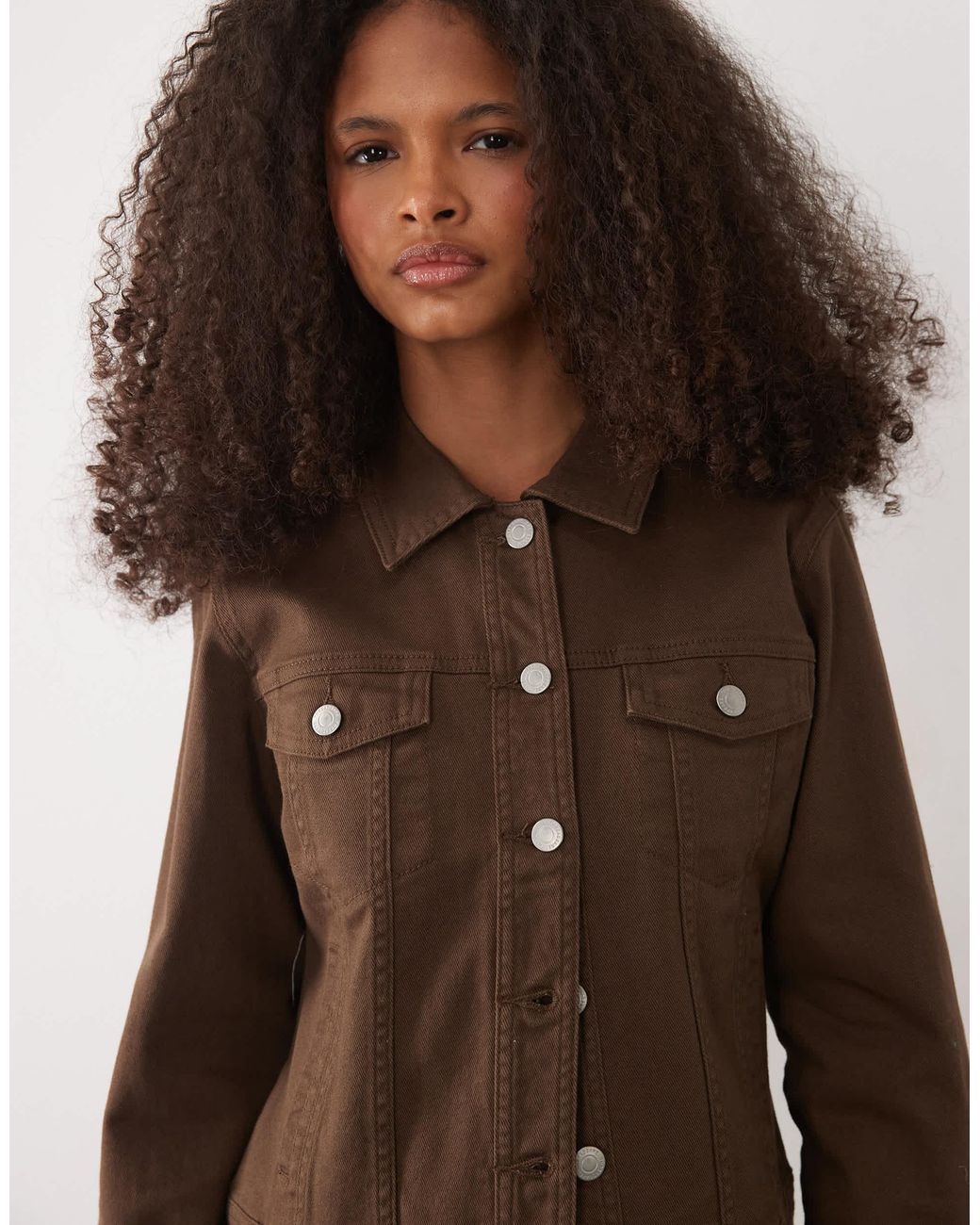 Threadbare Brown Denim Jacket