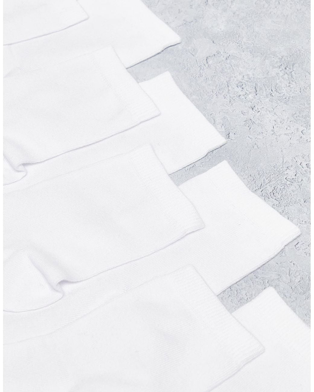 ASOS White 5 Pack Ankle Socks