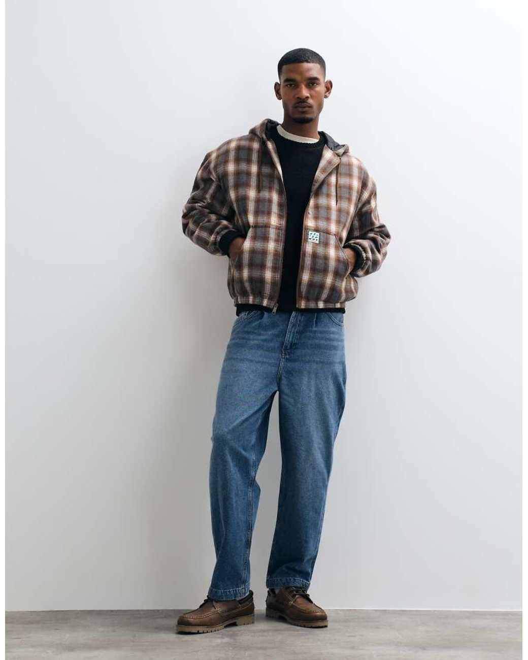 Huf Blue Durango Hooded Work Jacket for men