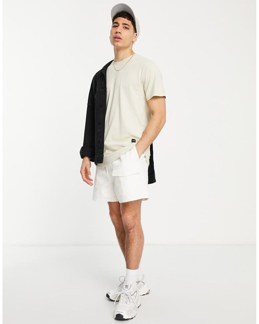 Only & Sons Multicolor Longline Curve Hem T-Shirt for men