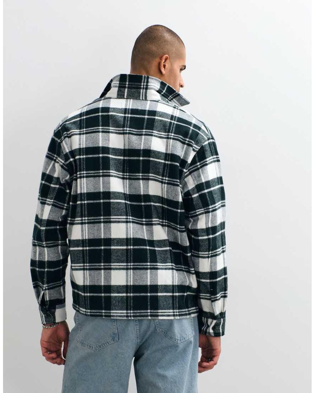 Lacoste Green Check Overshirt for men
