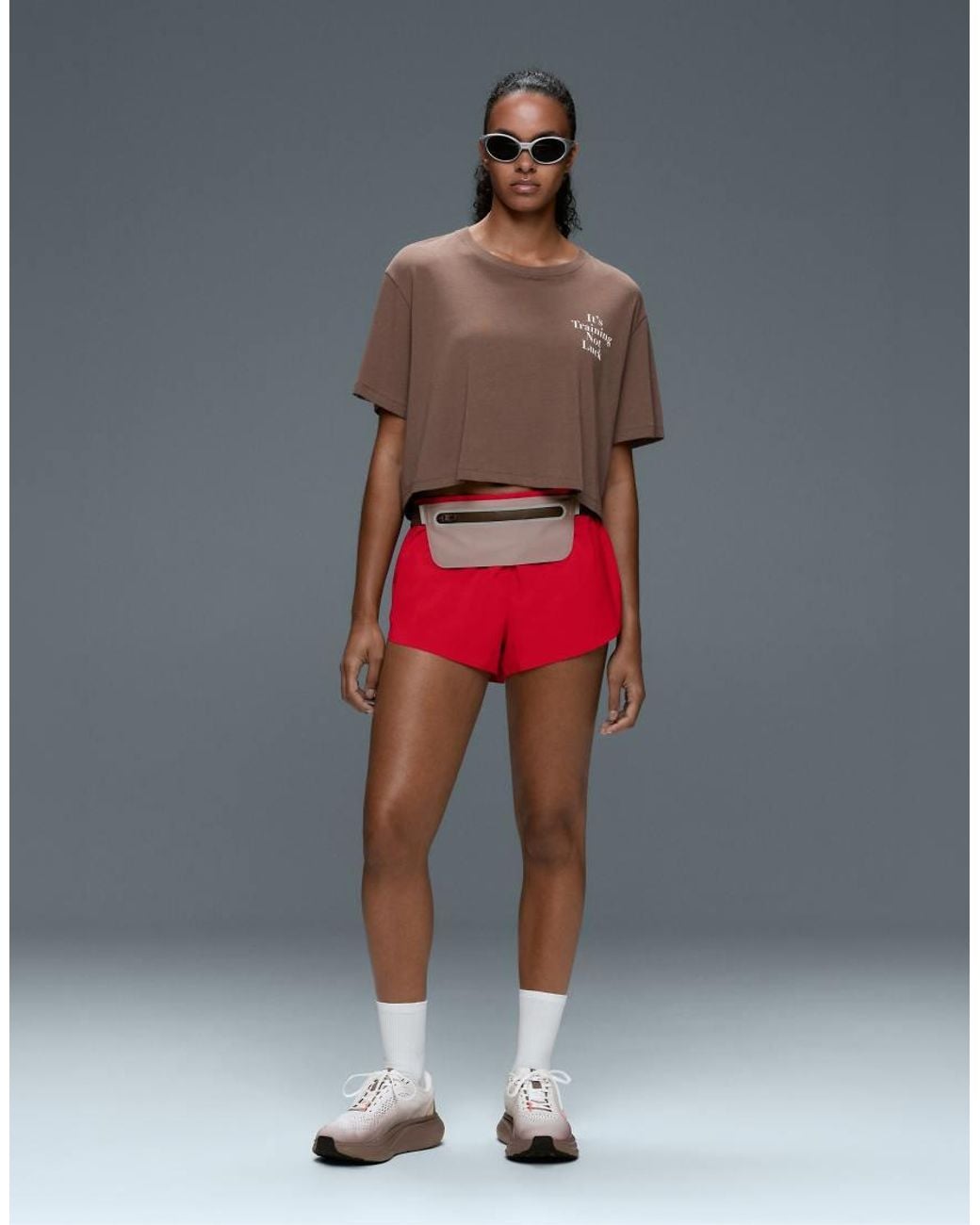 Oysho Red 6Cm Low-Rise Technical Shorts