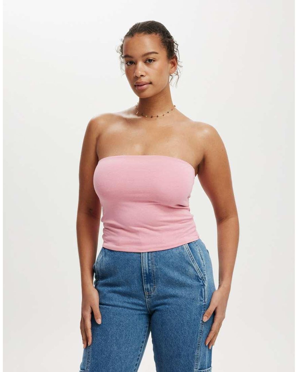 Cotton On Blue All Day Tube Top