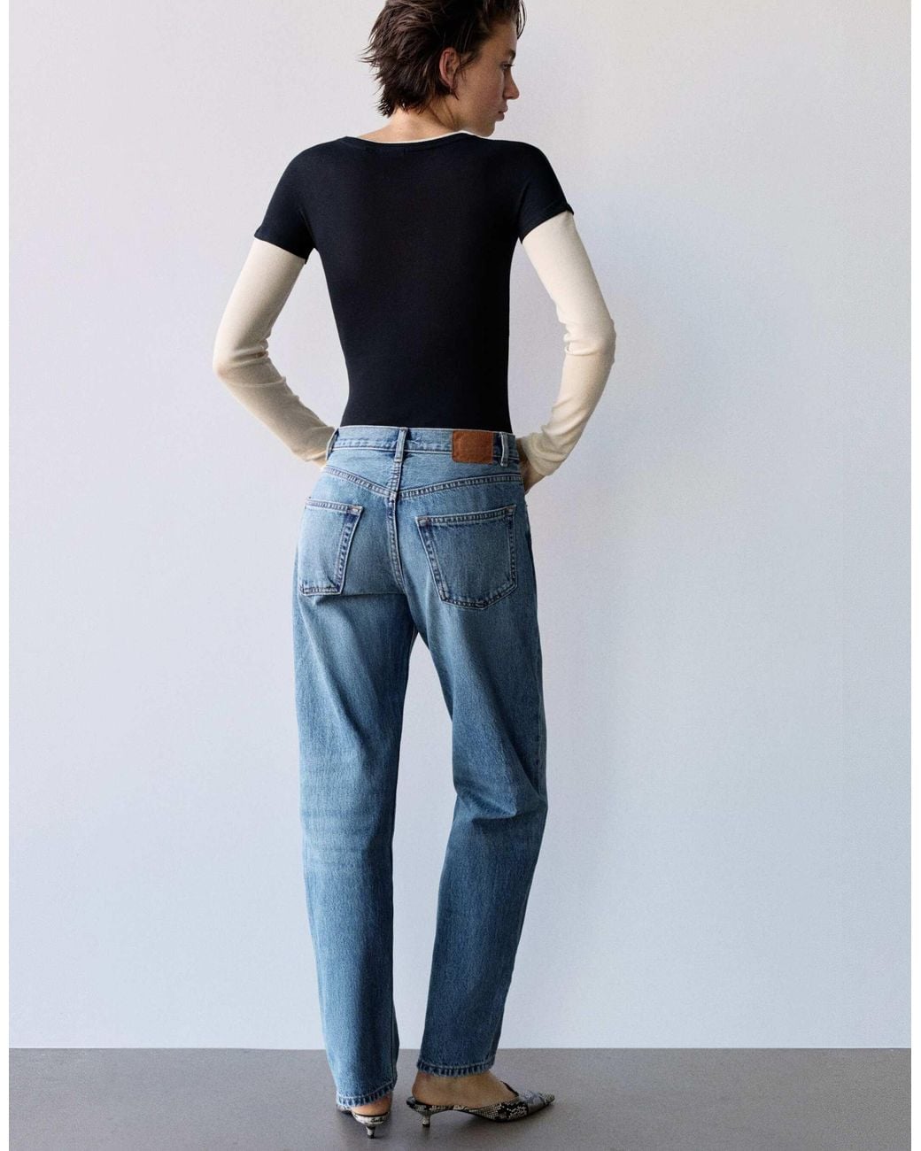 Pull&Bear Blue – gerade geschnittene jeans