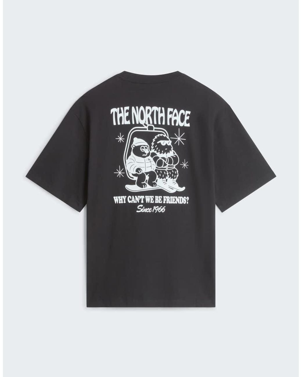 The North Face Black M Let's Be Buddies Oversized Ss Tee for men