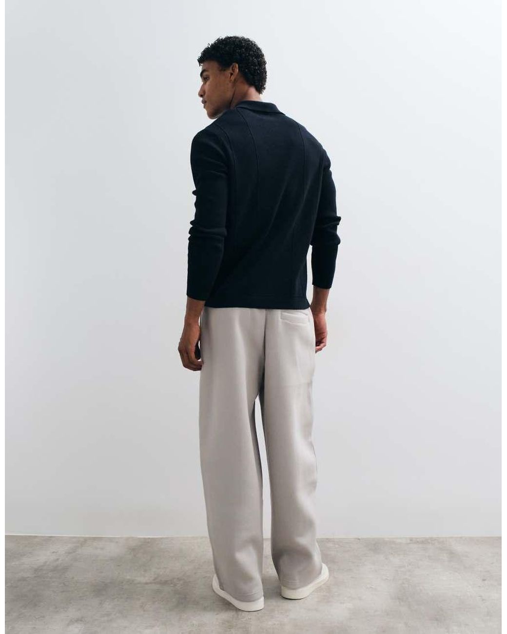 ASOS White Oversized Balloon Fit Sweatpants for men