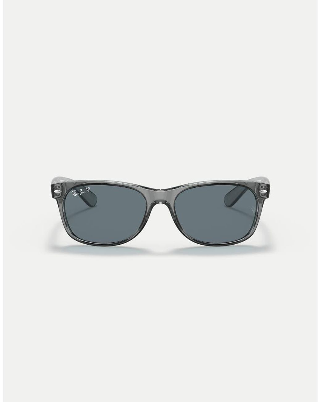 Ray-Ban Blue New Wayfarer Classic Square Polarised Sunglasses With Lens