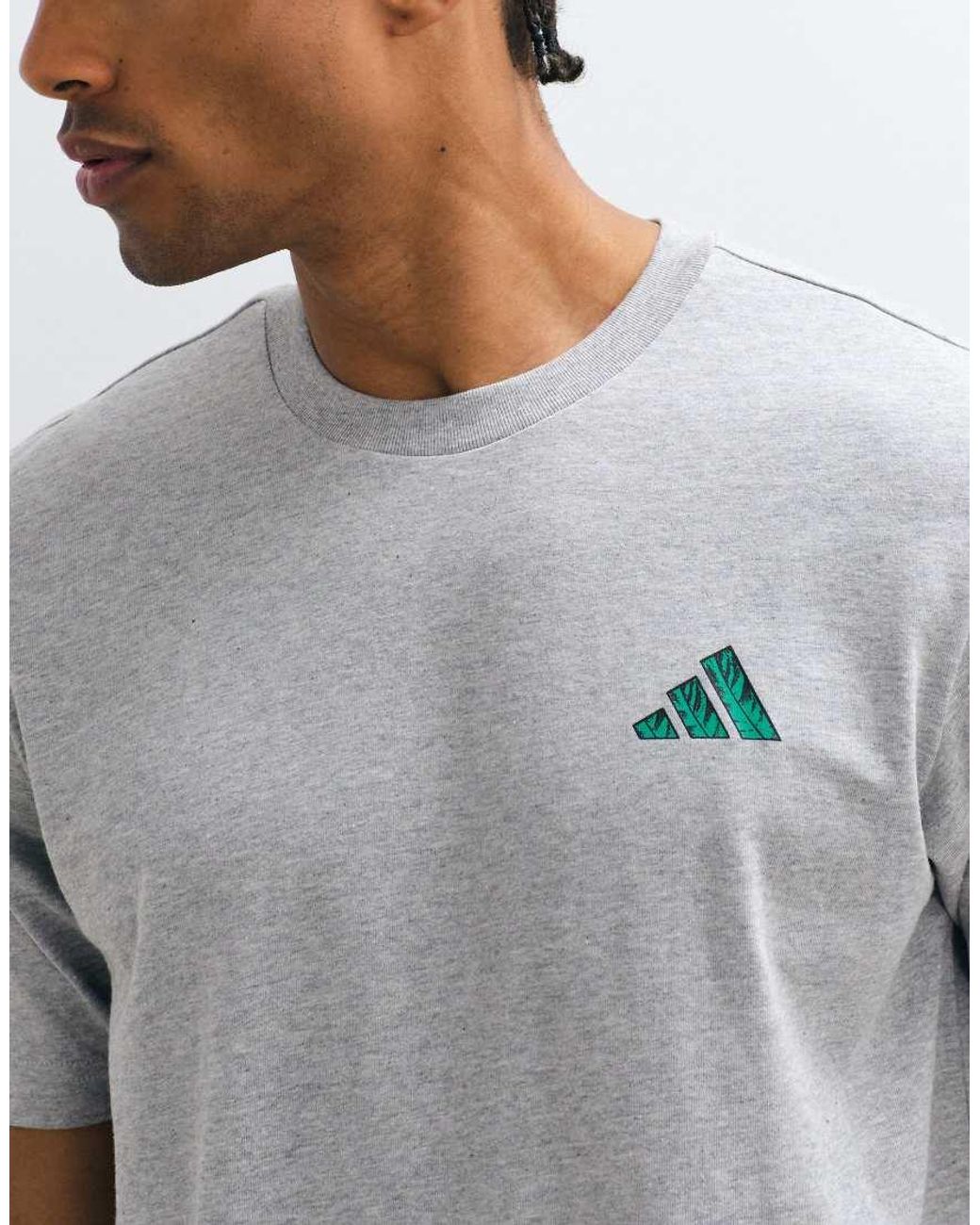 Adidas Originals White Adidas Training T-shirt With Back Print for men