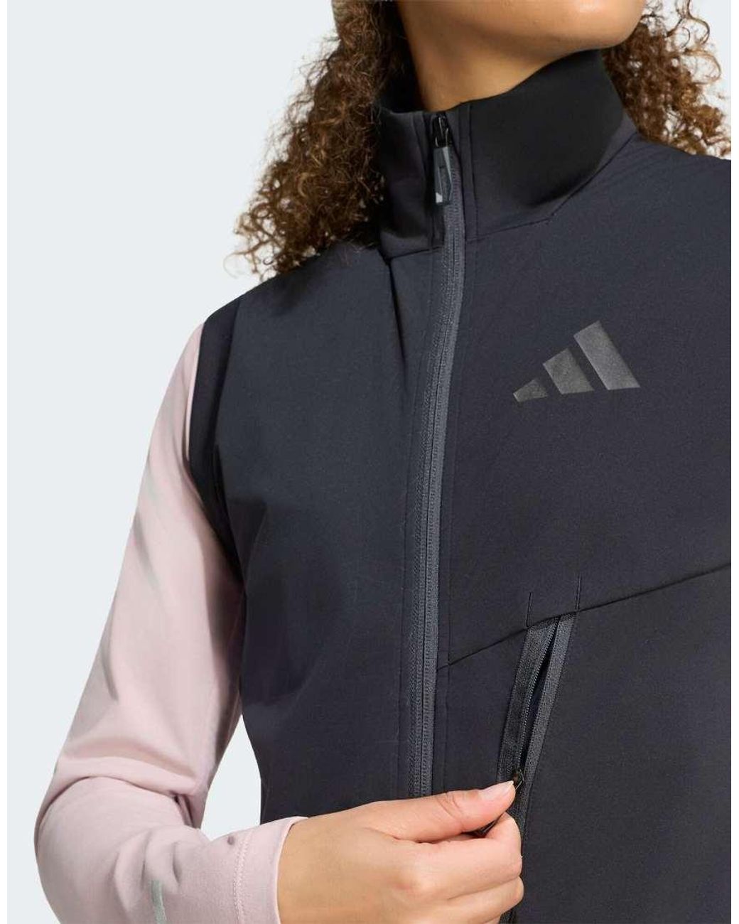 Adidas Originals Blue Terrex Xperior Cross-country Ski Softshell Vest Jacket