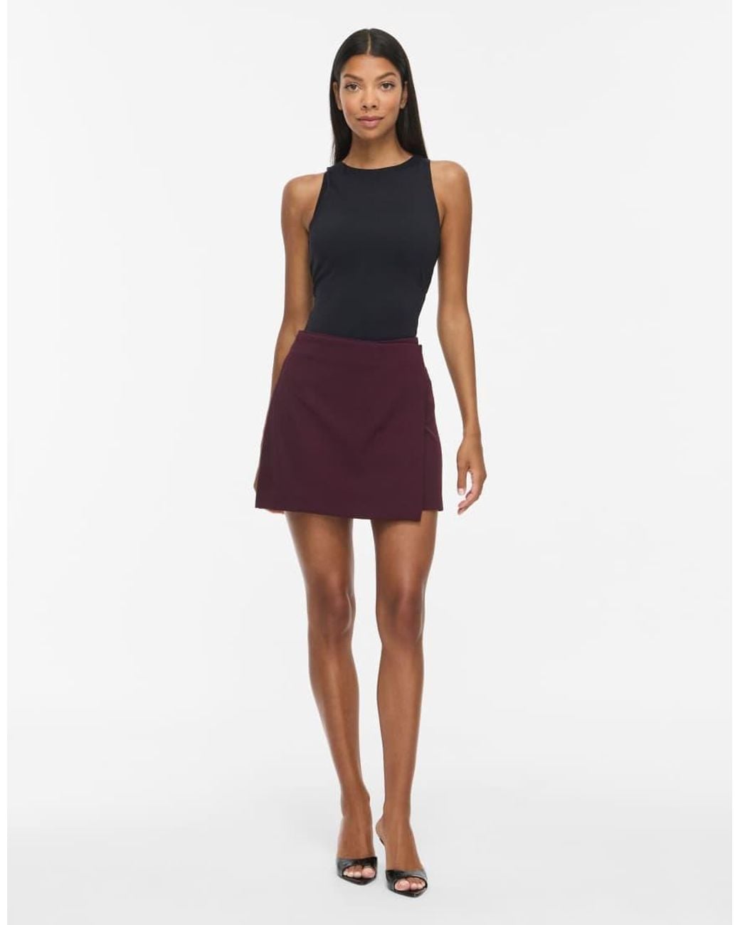 Vila Purple Mini Skirt