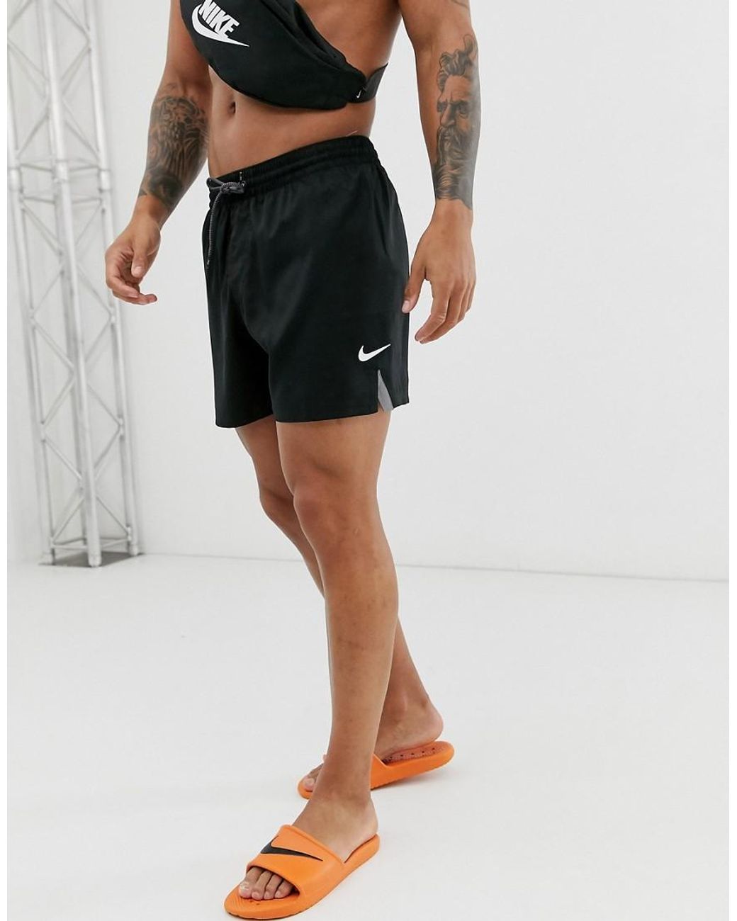 Nike Swim 5 Inch Shorts in Black | Lyst