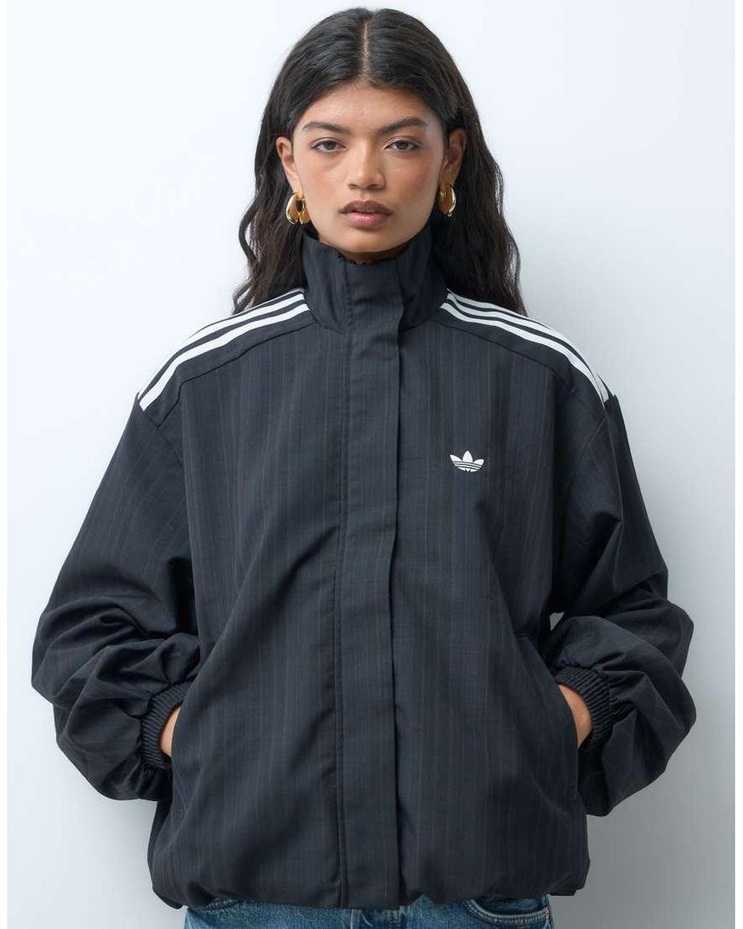 Adidas Originals Blue Firebird Blousy Check Track Top