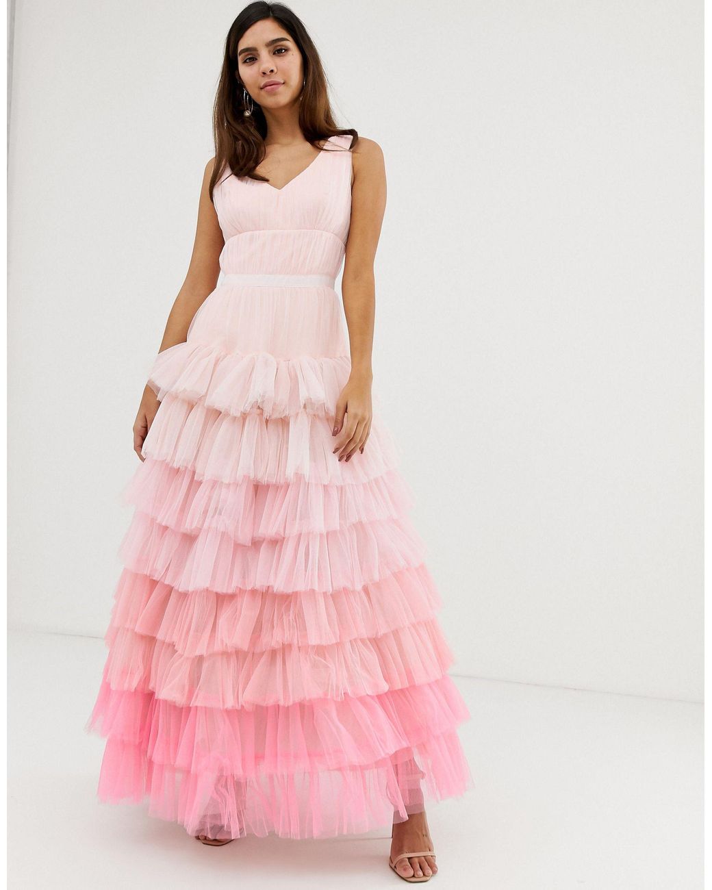 Vestido con capa Naf Naf de Algodón de color Rosa | Lyst