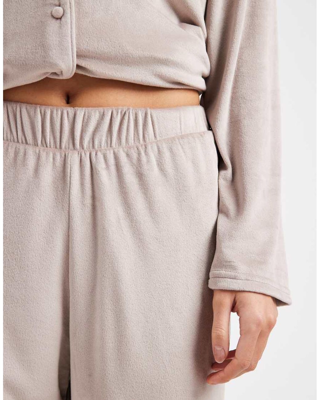 New Look Natural Velvet Soft Touch Pyjama Set