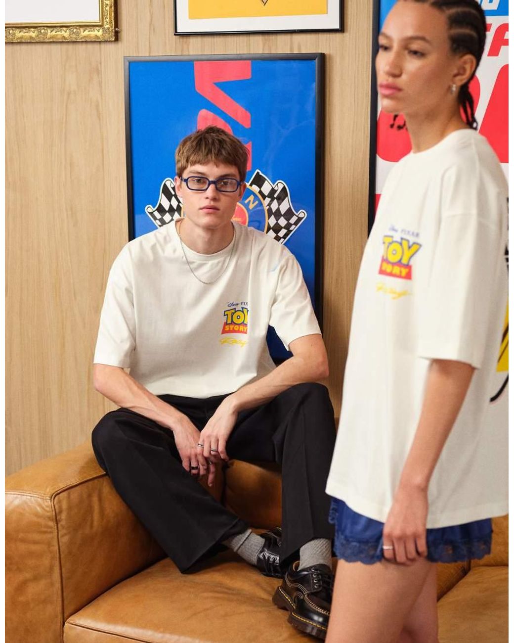ASOS Orange Disney Pixar Oversized T-shirt With Toy Story Print